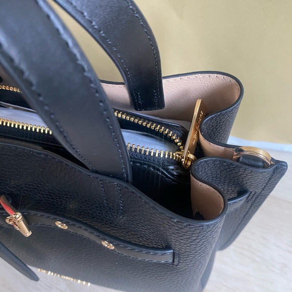 Michael Kors Small Emilia satchel purse bag black - Picture 3 of 10